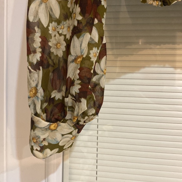 NWT ZARA cropped floral print blouse - Picture 8 of 9